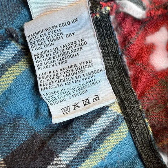 R13 Pieced Gathered Skirt in Red, Beige, & Blue Plaid - Small - Picture 12 of 14